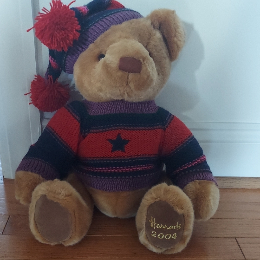 Harrods Teddy Bear Sweater & Hat